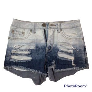 Rewash Women’s Jean Shorts High Waisted Distressed Size 1/2